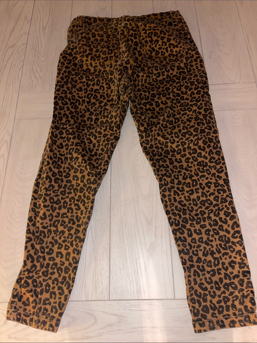Reba Leopard Print Straight Leg Jeans - Brown and Black - Picture 5 of 6